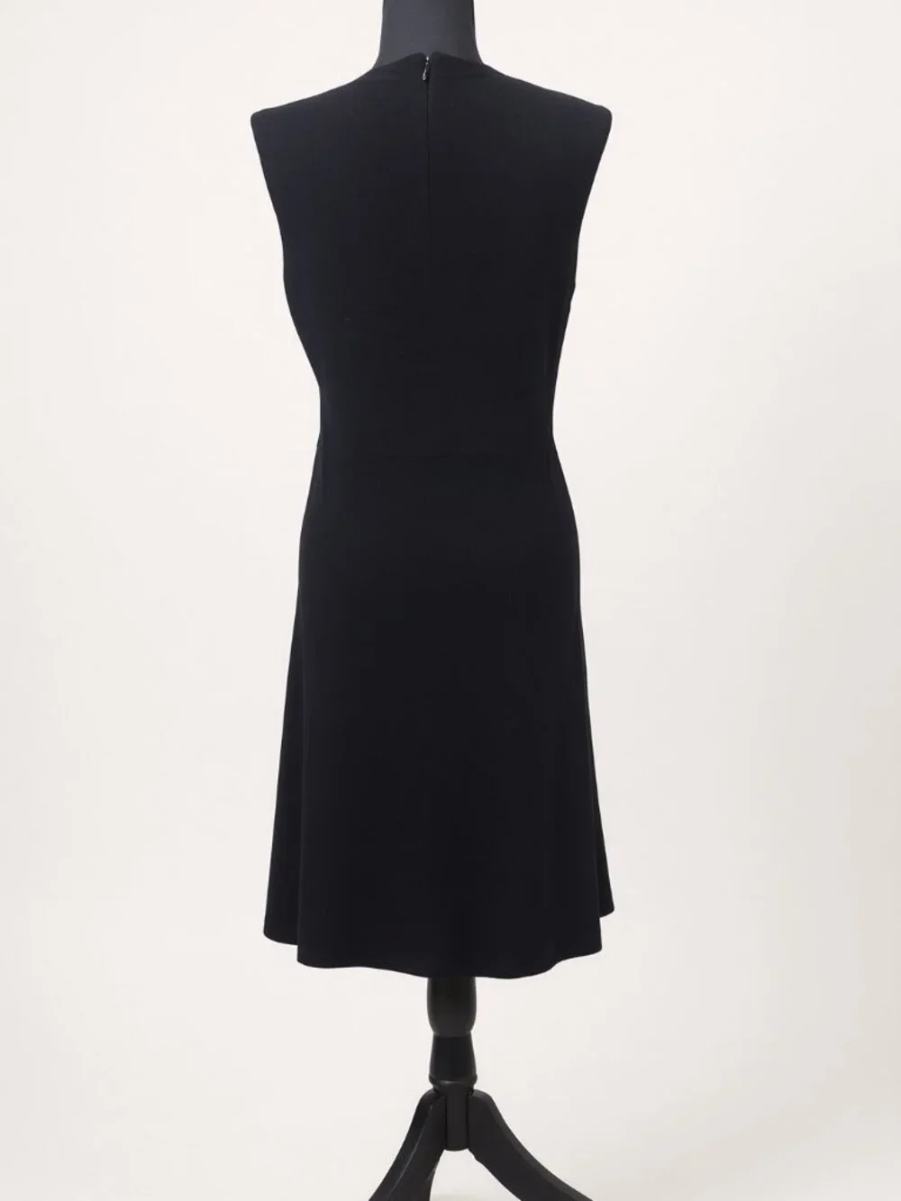 Tory Burch Black Wool Sleeveless Knit Dress Size L